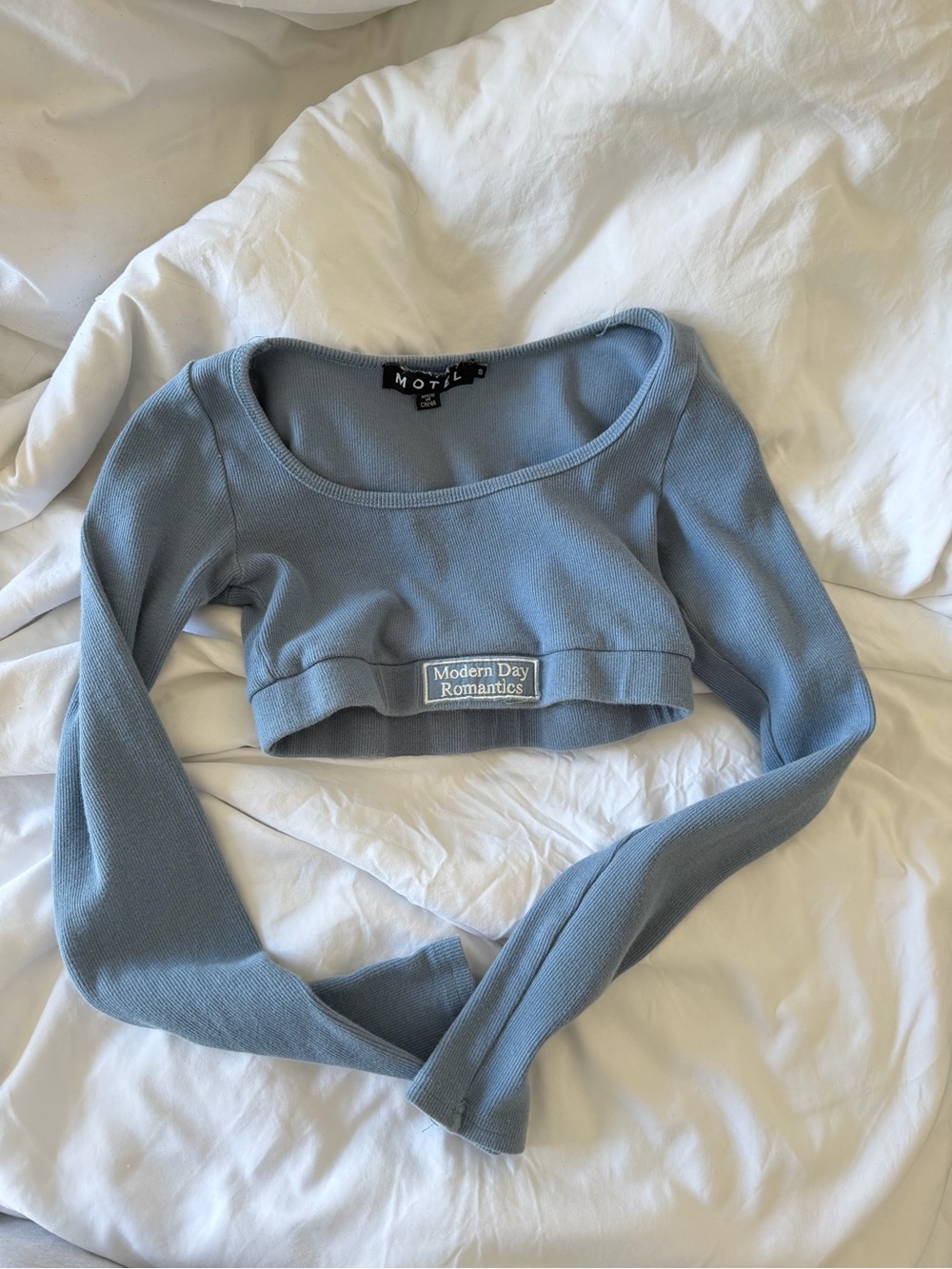 Motel Rocks Long Sleeve Crop Top